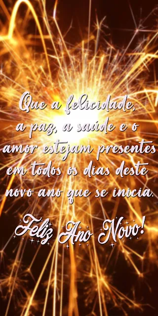 Frase de Feliz Ano Novo para os Amigos e Família