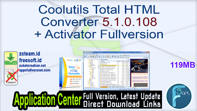 Coolutils Total HTML Converter 5.1.0.108 + Activator Fullversion