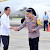 Kapolda Sumsel Bersama Forkopimda Menyambut Kedatangan Presiden RI Joko Widodo ke Palembang
