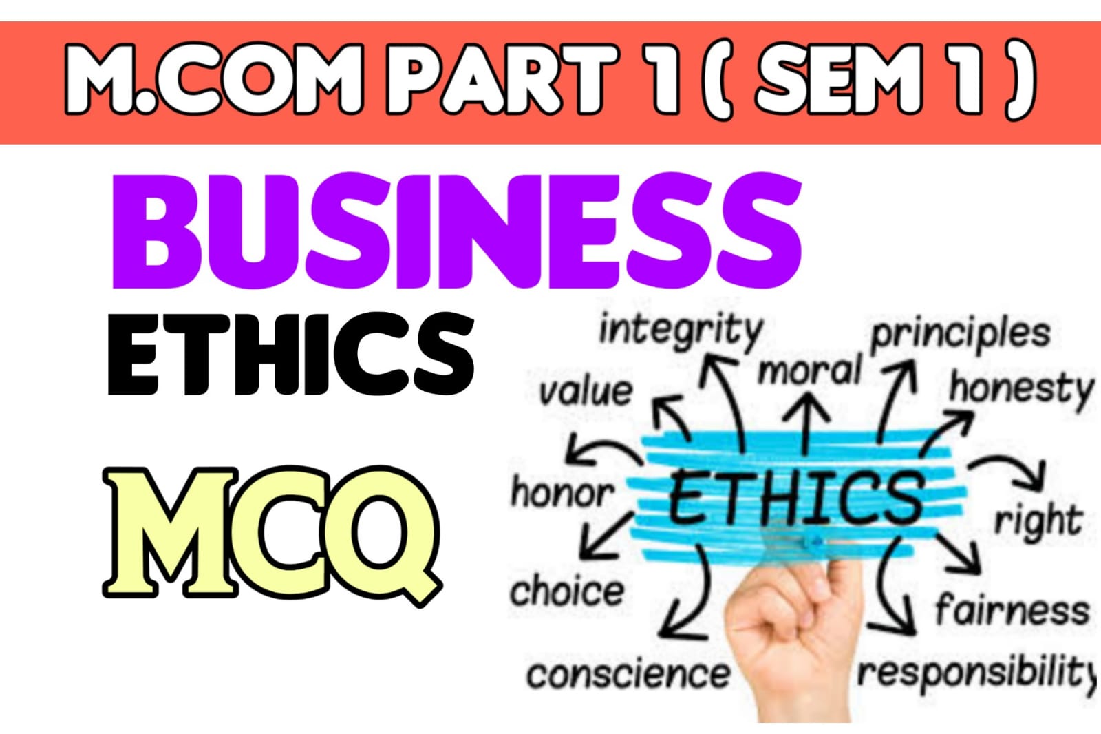 M.com Part 1 business ethics mcqs