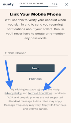 Nuuly Rent mobile phone confirmation screen