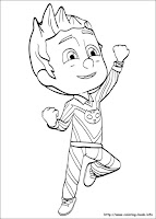 Connor PJ masks coloring page