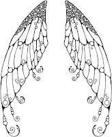 Fairy's wings coloring page