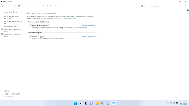 How to Enable Ultimate Performance mode in Windows 11