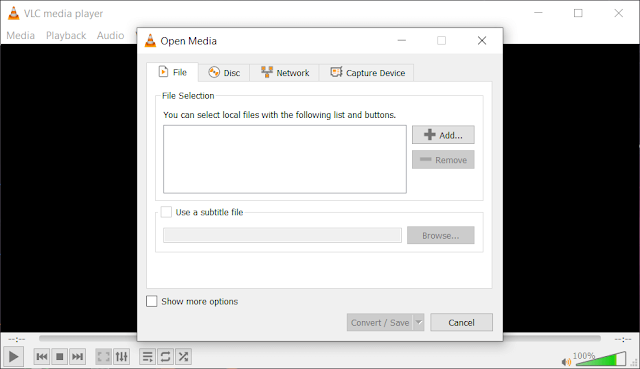 تحويل الفيديوهات الى صوت باستخدام واجهة برنامج VLC media player