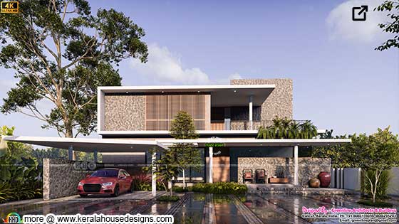 Modern Flat roof tropical house design