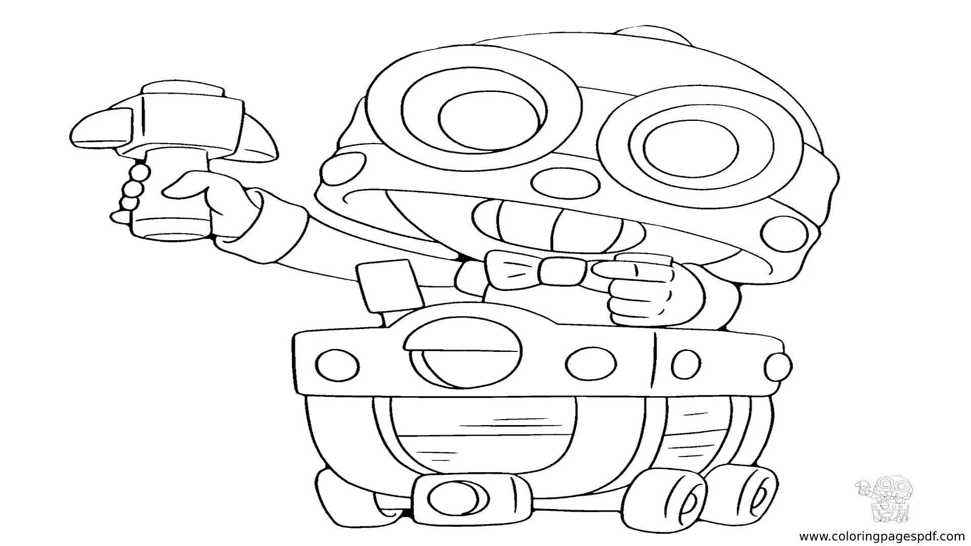 Coloring Pages Of Carl From Brawl Stars