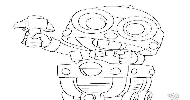 Coloring Pages Of Carl From Brawl Stars