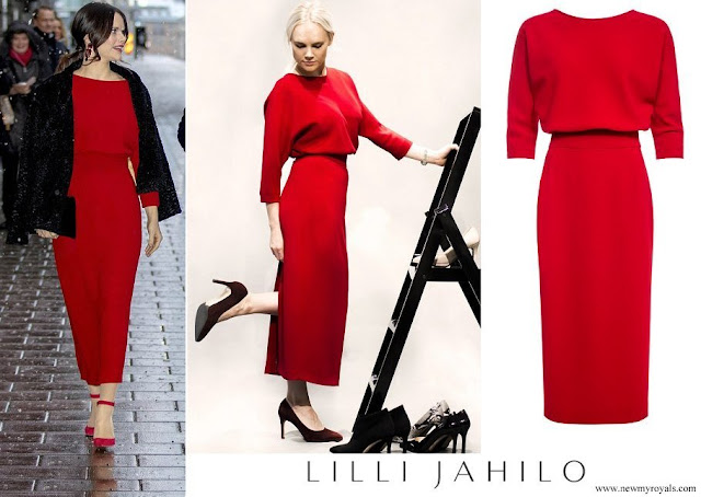 Princess Sofia wore Lilli Jahilo Adele Long Sleeve Midi Dress