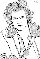 Harry Styles coloring page