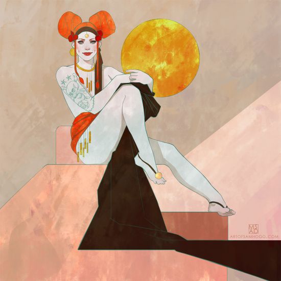 Sam Hogg artstation arte ilustrações fantasia mulheres games