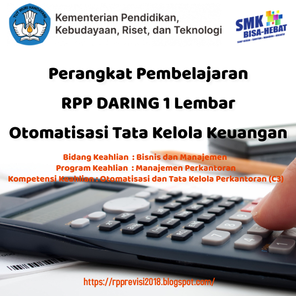 Model RPP 1 Lembar Daring Mapel Otomatisasi Tata Kelola Keuangan Kelas XI SMK