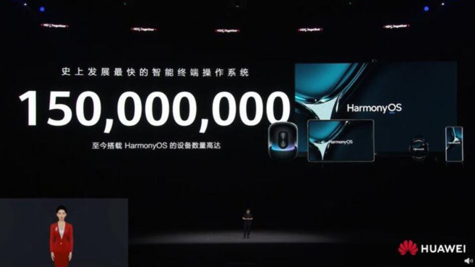 Huawei CEO'su Richard Yu, HarmonyOS'un artık 150 milyondan fazla cihazda çalıştığını açıkladı.