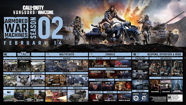 Call of Duty Vanguard and Warzone Season 2 - update highlights