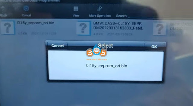 Autel IM508 BMW CAS Dump File Error Code 4096 Solution 5