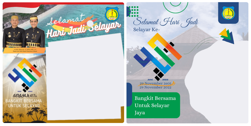 Twibbon Hari Jadi Selayar ke-417 Tahun 2022