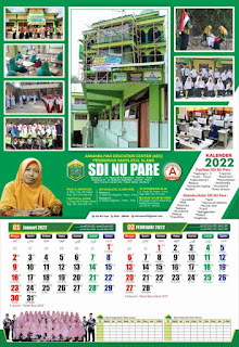 Free Desain Kalender Dinding 2022 PSD