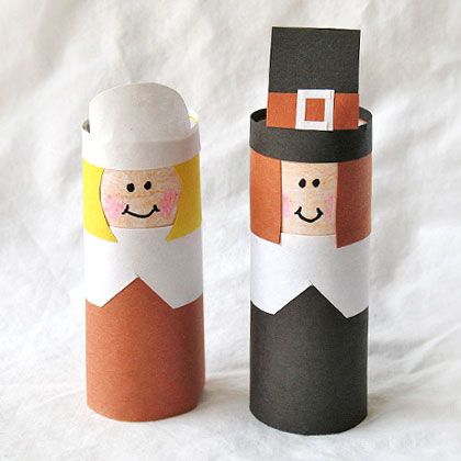 Finger Puppet Pilgrim Craft