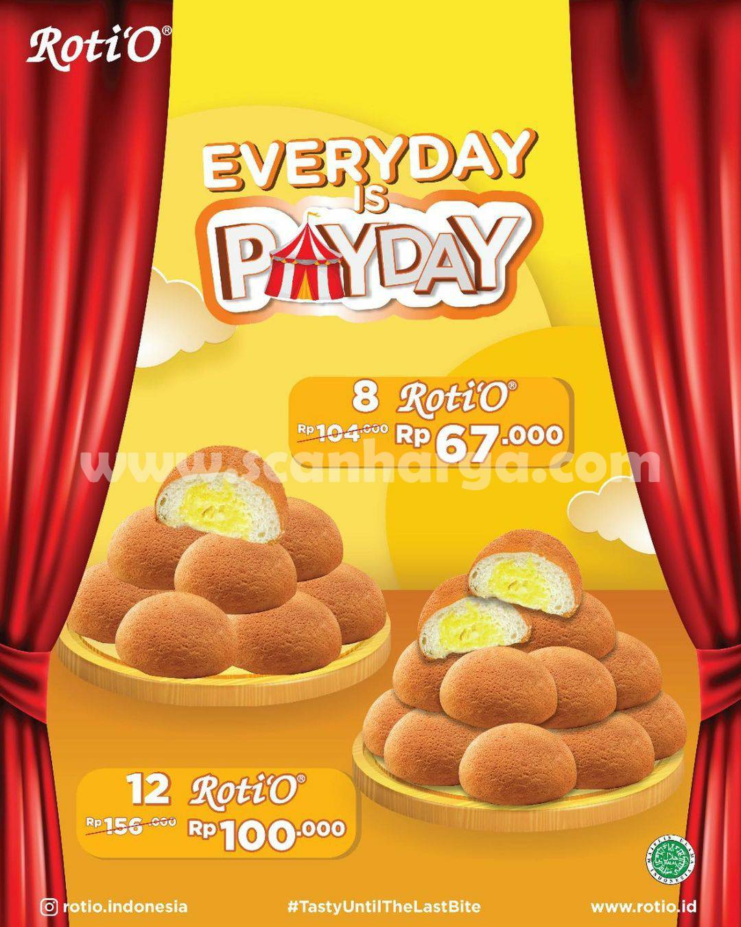 ROTI'O Promo EVERYDAY IS PAYDAY - Beli 8 RotiO Hanya Rp 67.000