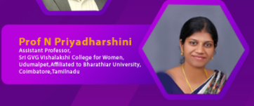 Prof N Priyadharshini, Shri GVG College for Women