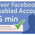 How to face book Your account has been disabled