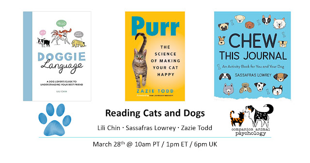 Poster for Reading Cats and Dogs author event