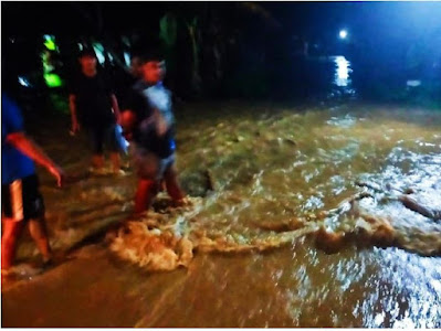 Dalam 120 rumah di jember dilanda banjir akibatnya meluapan sungai taggul