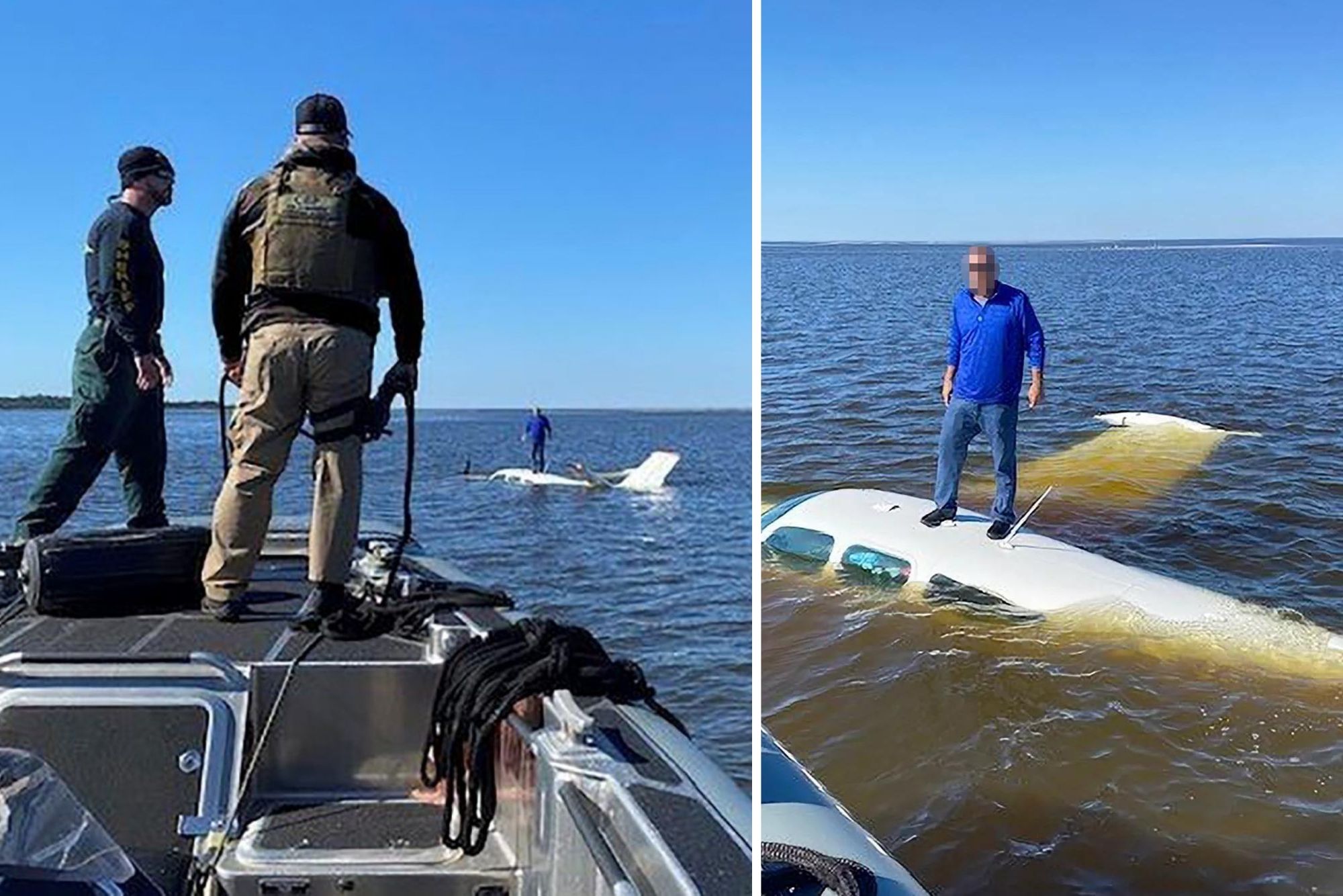 Homem sofre acidente aéreo e é resgatado “por acaso” no mar da Flórida