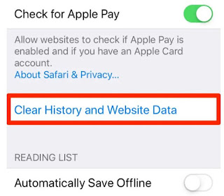 Cara mengosongkan cache, sejarah dan kuki pada iPhone untuk apl Safari dan iOS