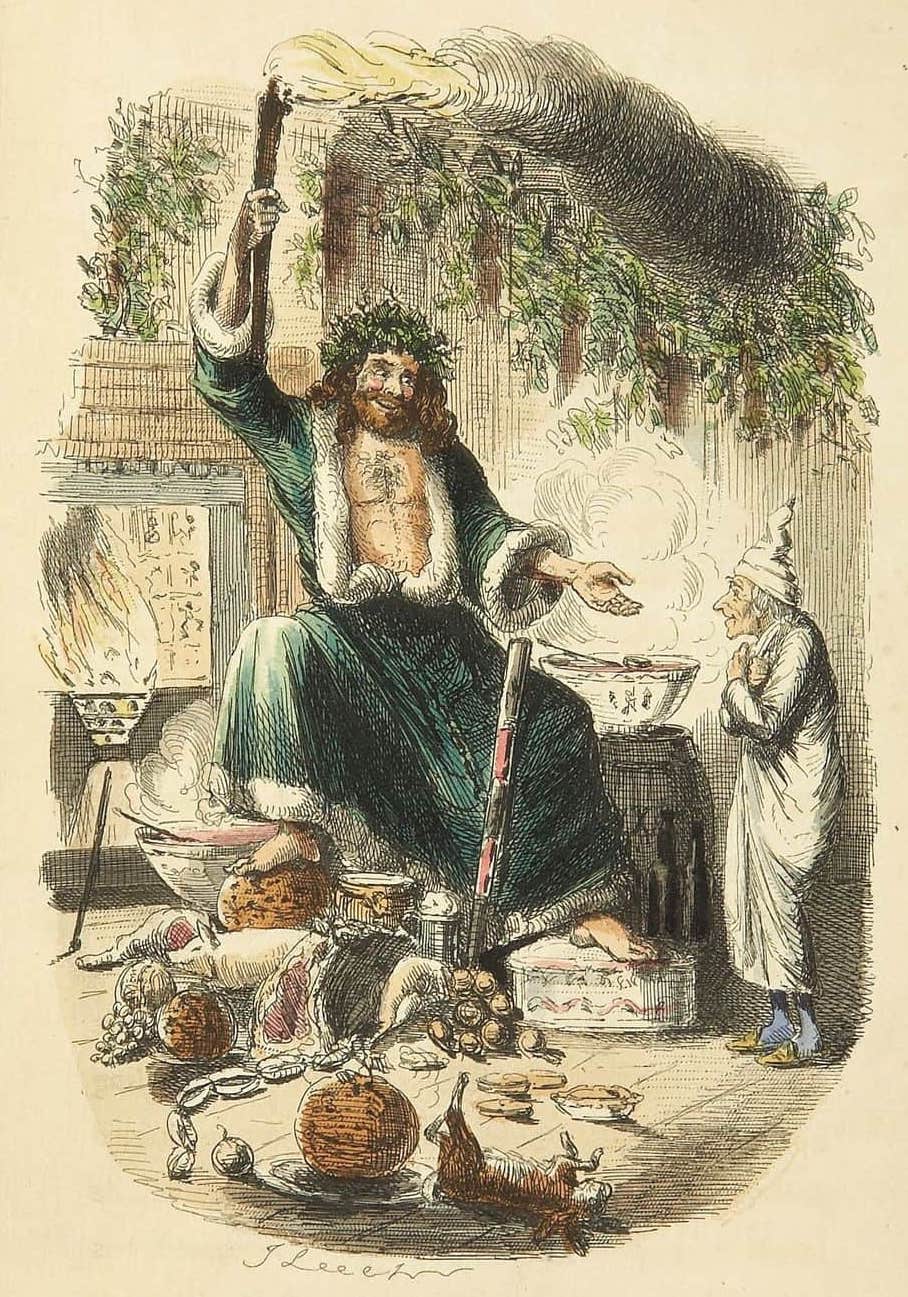 "Scrooge's Third Visitor" by John Leech