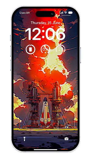 4K Wallpaper iPhone: Rocket Launch