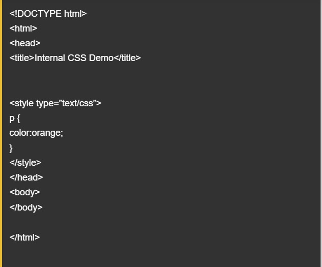 Add CSS Code in HTML Document