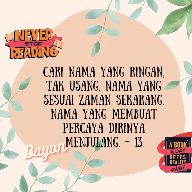 Review novel dayon