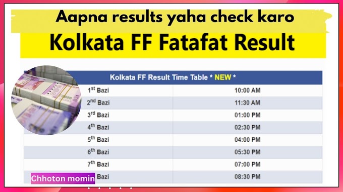Kolkata Fatafat FF Result Today 2024 Winner list 