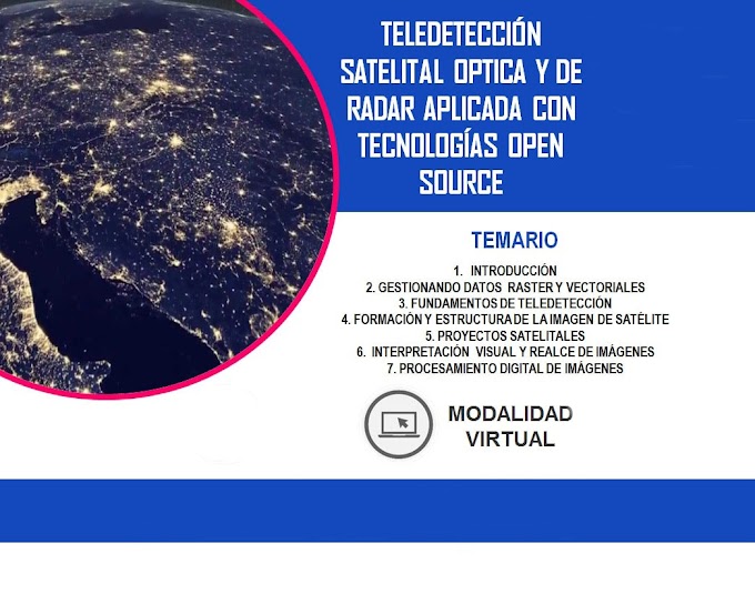 Teledección Satelital Óptica y de Radar Aplicada con Tecnologías Open Source