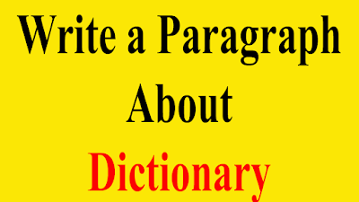 Write A Paragraph About Dictionary