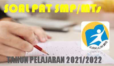 Soal PAT Matematika Kelas 7 SMP/MTS Tahun 2022 Kurikulum 2013 + Kunci Jawaban