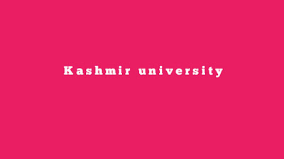 Kashmir university registration numbers of BG 1st semester students download here