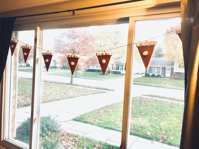 Felt Pumpkin Pie Banner