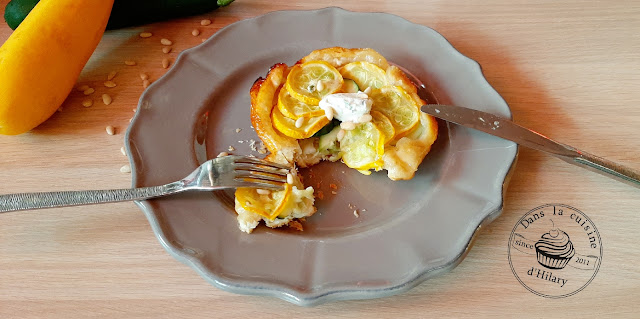 Mini tatin express aux courgettes et fromage frais - Dans la cuisine d'Hilary