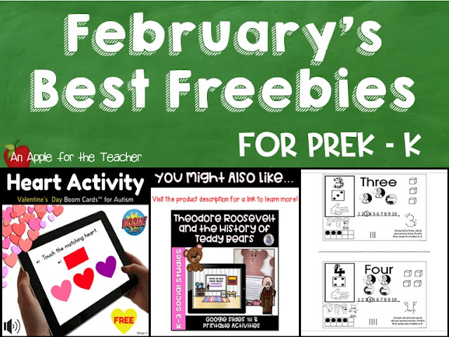 Teacher freebies for February (Pre-K - K)