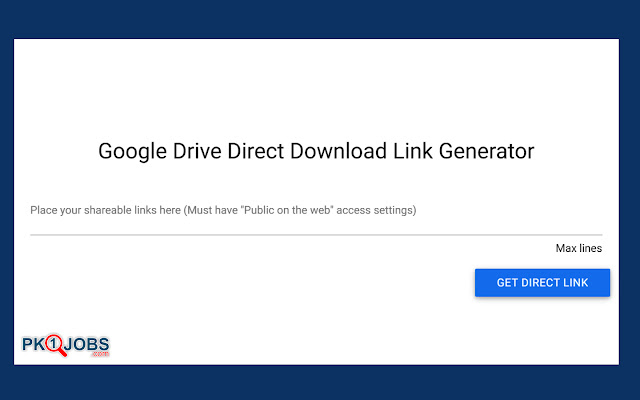 google drive direct download link generator