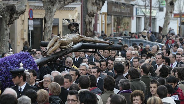 Recorrido del Vía Crucis del Santísimo Cristo de la Salud (Hdad Carretería). Sevilla 05 de Marzo del 2022