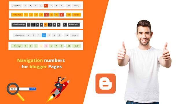 navigation numbers for blogger pages browsing