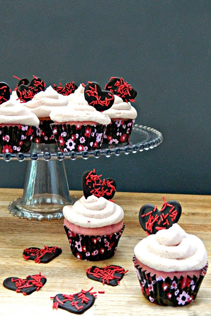 Strawberry Yogurt Cupcakes