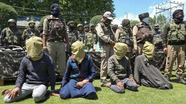 Four JeM terrorist associates arrested in Awantipora, arms recovered