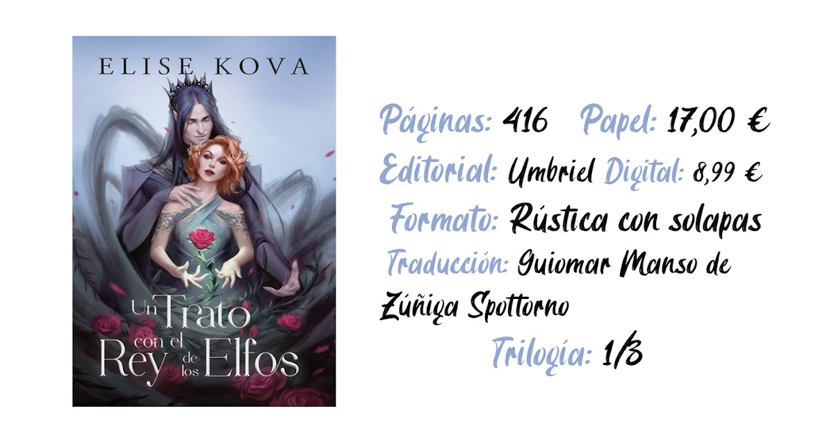 Entrevista: Elise Kova, fantasía y romance en Un trato con el rey de los  elfos
