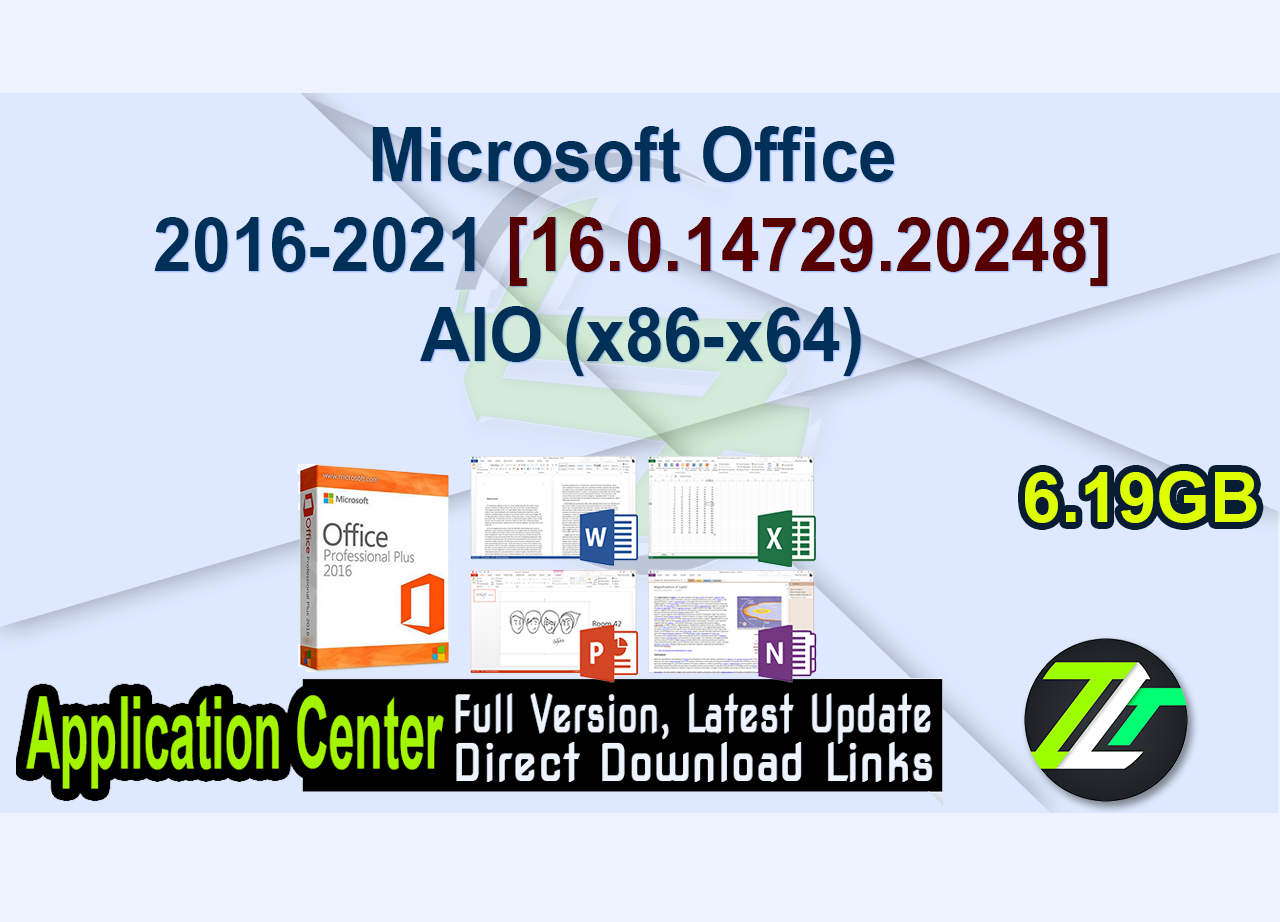 Microsoft Office 2016-2021 [16.0.14729.20248] AIO (x86-x64)