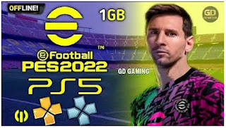 Download Game PPSSPP eFootball PES 2022 Android Offline New Update Transfer & Best Graphics