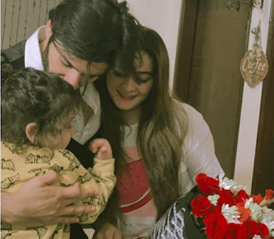 Aiman khan 3rd Wedding Anniversary